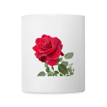 Red rose - Mug - white - Front