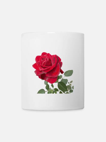 Red rose - Mug - white