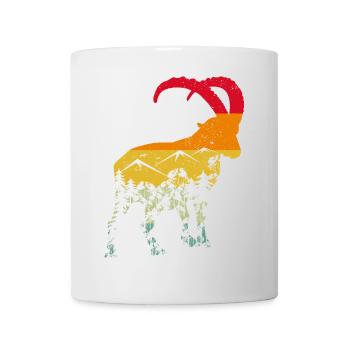 Steinbock, Wandern, Berge - Tasse - Weiß - Vorne