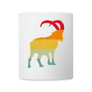 Steinbock, Wandern, Berge - Tasse - Weiß - Vorne