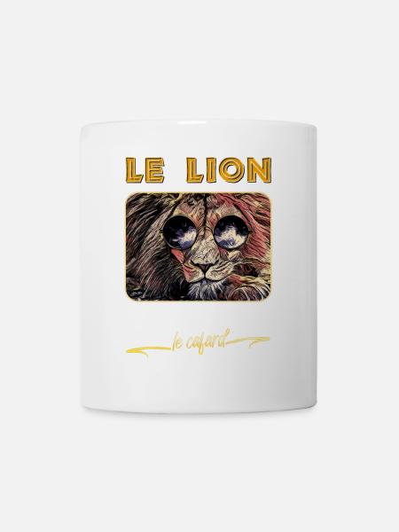 Le lion ne s'associe pas avec le cafard - Réplique - Mug blanc - blanc