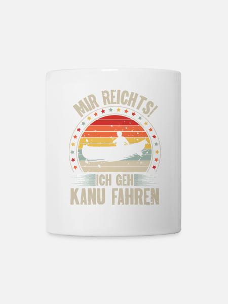 Kanu Kanut Kanutin Kanufahrer - Tasse - Weiß
