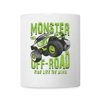 Camion monstre tout-terrain - Mug blanc - blanc - Devant