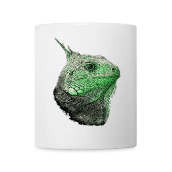 leguane, Leguankopf, beste reptilien kleidung - Tasse - Weiß - Vorne