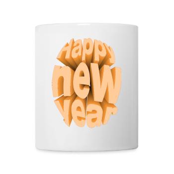 Colorful New Year's Eve Festiving Design - Mug - white - Front