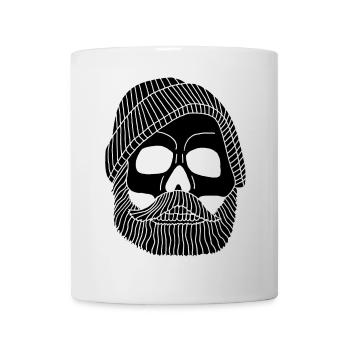 Skull of a black fisherman - Mug - white - Front