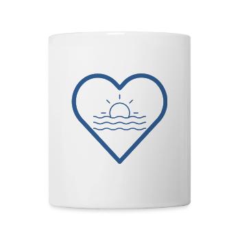 Meer im Herz - Tasse - Weiß - Vorne