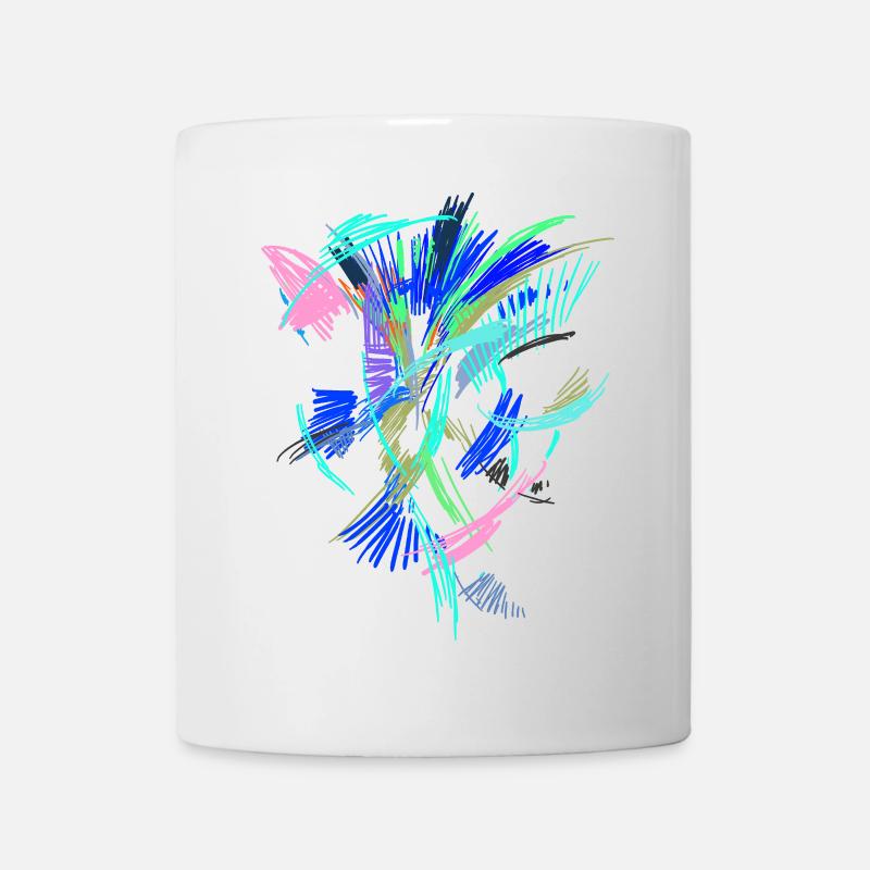 Farben Kunst - Tasse - Weiß