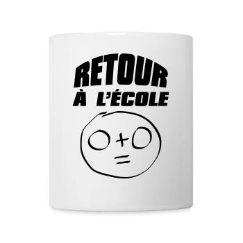 Retour à l'école - Mug blanc - blanc - Devant