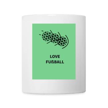 Fußball Leidenschaft Motiv - Tasse - Weiß - Vorne