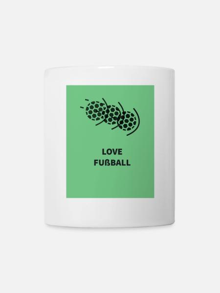Fußball Leidenschaft Motiv - Tasse - Weiß