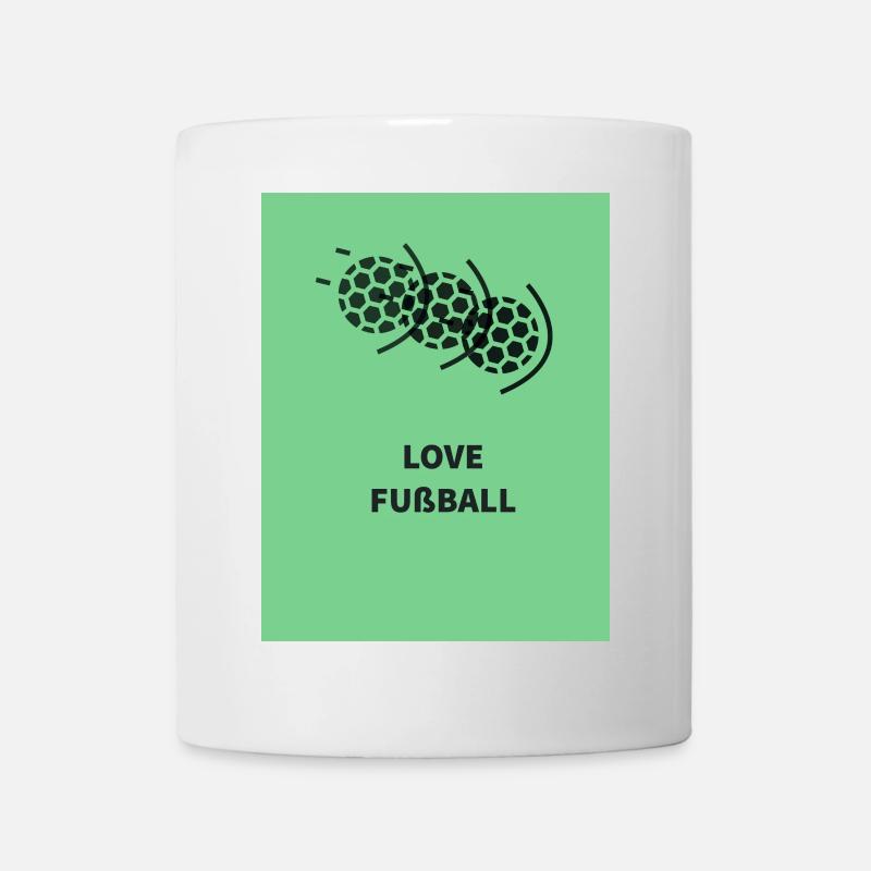 Fußball Leidenschaft Motiv - Tasse - Weiß