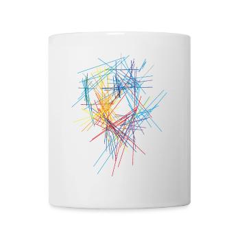 Couleurs Contours Design - Mug blanc - blanc - Devant