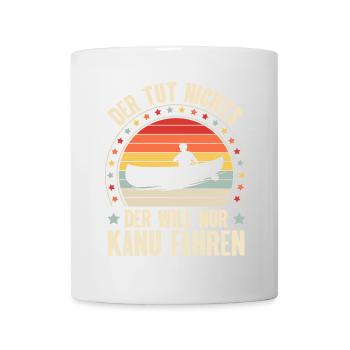 Kanu Kanufahrer Kanufahren - Tasse - Weiß - Vorne