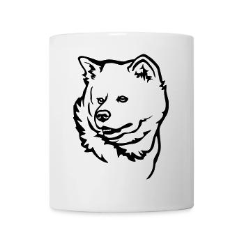 Akita Kopf - Tasse - Weiß - Vorne