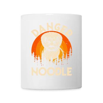 Snake Danger Noodle disant drôle - Mug blanc - blanc - Devant