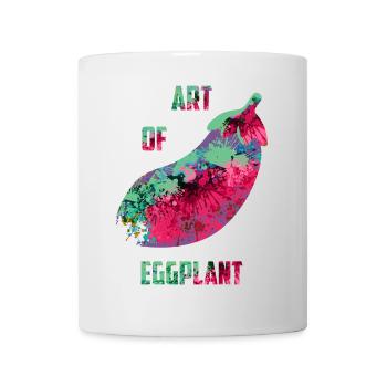 Art des aubergines - Mug blanc - blanc - Devant