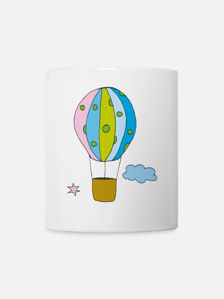heissluftballon - Tasse - Weiß