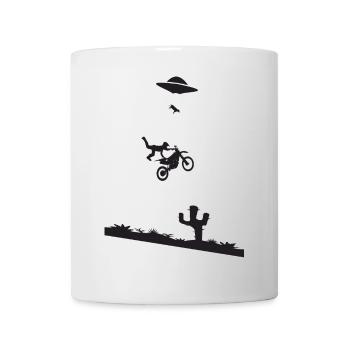 Motocross Stunt - Tasse - Weiß - Vorne