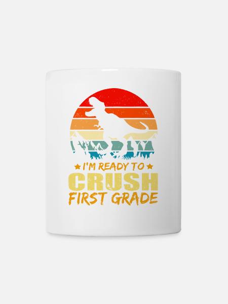 T-Rex Prehistory Vintage Warrior - Mug - white