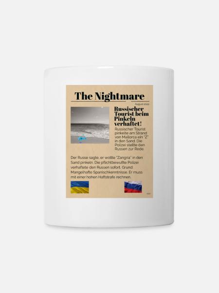 The Nightmare 2 Ironisch - Tasse - Weiß