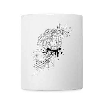 Zeitkompass Uhr-Diagramm - Tasse - Weiß - Vorne