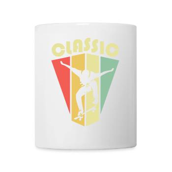 classic skateboarding klassiker retro vintage icon - Tasse - Weiß - Vorne