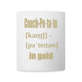 canapé pomme de terre en or - Mug blanc - blanc - Devant
