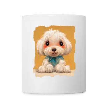 Baby Bichon Dog Cute - Mug - white - Front