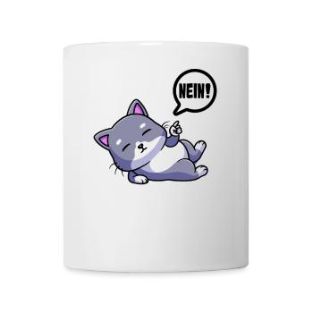 Schlafendes Kätzchen Träumerin - Tasse - Weiß - Vorne