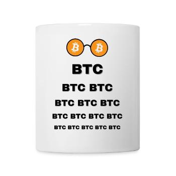 Bitcoin Lunette - Mug blanc - blanc - Devant