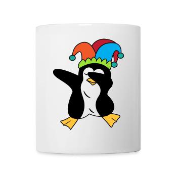 Lustig Cool Vogel Pinguin Zoo Tier Seevogel Tanzen - Tasse - Weiß - Vorne