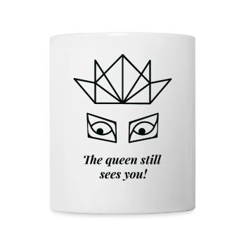 Yeux de Reine Couronnée - Mug blanc - blanc - Devant