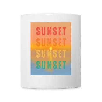Sunset Sunset Sunset Sunset - Summer Vibes - Tasse - Weiß - Vorne
