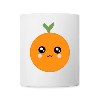 Kawaii Orangen Kawaii Früchte Kawaii Obst - Tasse - Weiß - Vorne