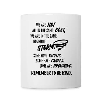 N'oubliez pas d'être gentil – humour du message - Mug blanc - blanc - Devant