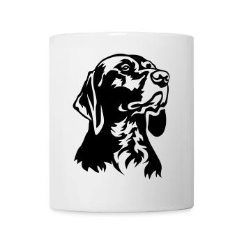 Deutsch Kurzhaar Kopf - Tasse - Weiß - Vorne