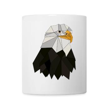 Adler geometrisch - Tasse - Weiß - Vorne