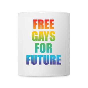 LGBT Free Gays pour Future Rainbow Gay Queer - Mug blanc - blanc - Devant