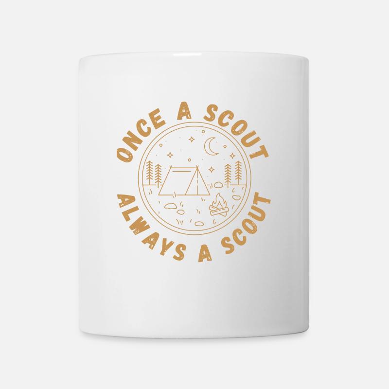Once a scout always a scout - Scouting T-Shirt - Tasse - Weiß