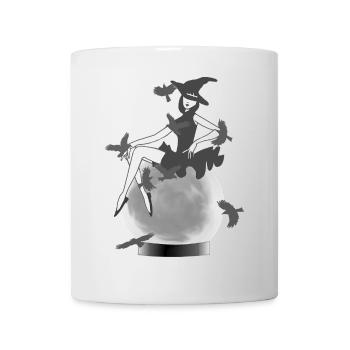 Kristallkugel, Hexen Design, für mama - Tasse - Weiß - Vorne