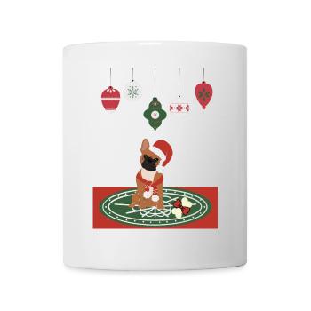 Frenchie Christmas - Christmas Dogs - Tasse - Weiß - Vorne