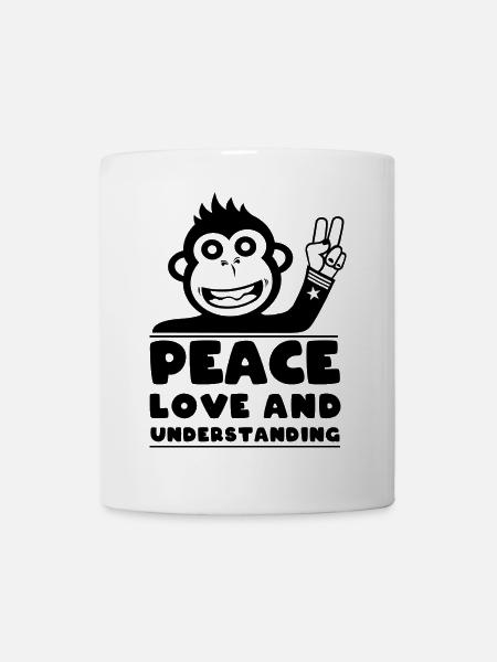 Paix, amour et compréhension - Mug blanc - blanc