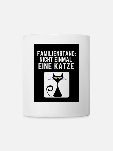 alleinstehend, mann, frau, unverheiratet - Tasse - Weiß