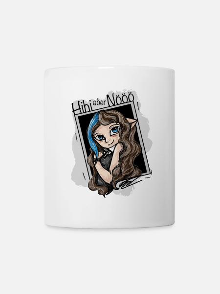 hihi, aber nein Danke - Tasse - Weiß