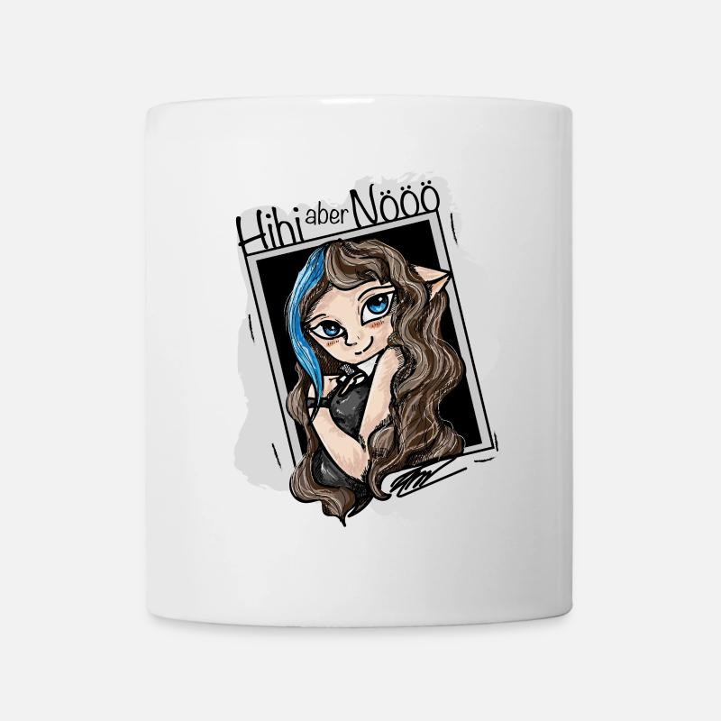 hihi, aber nein Danke - Tasse - Weiß
