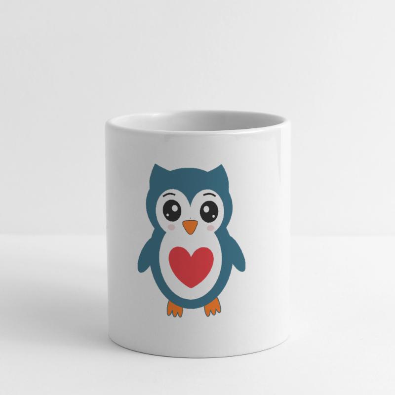 Eule blaue Eule  Tasse