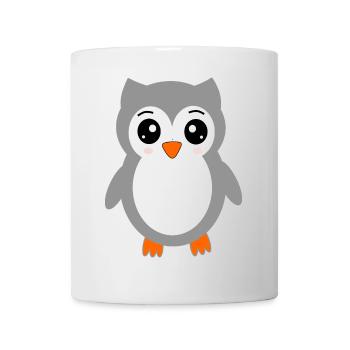gray owl - Mug - white - Front