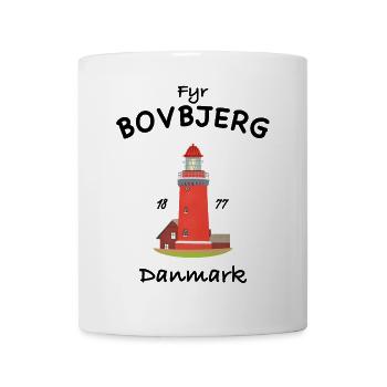 Leuchtturm Bovbjerg, Nordsee, Dänemark - Tasse - Weiß - Vorne