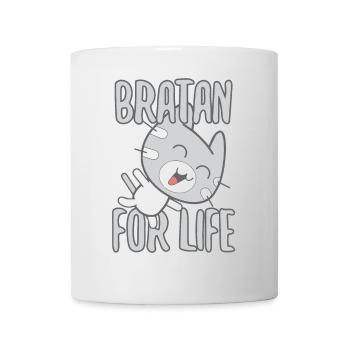 Bratan Cat Cat Grey Gift - Mug - white - Front